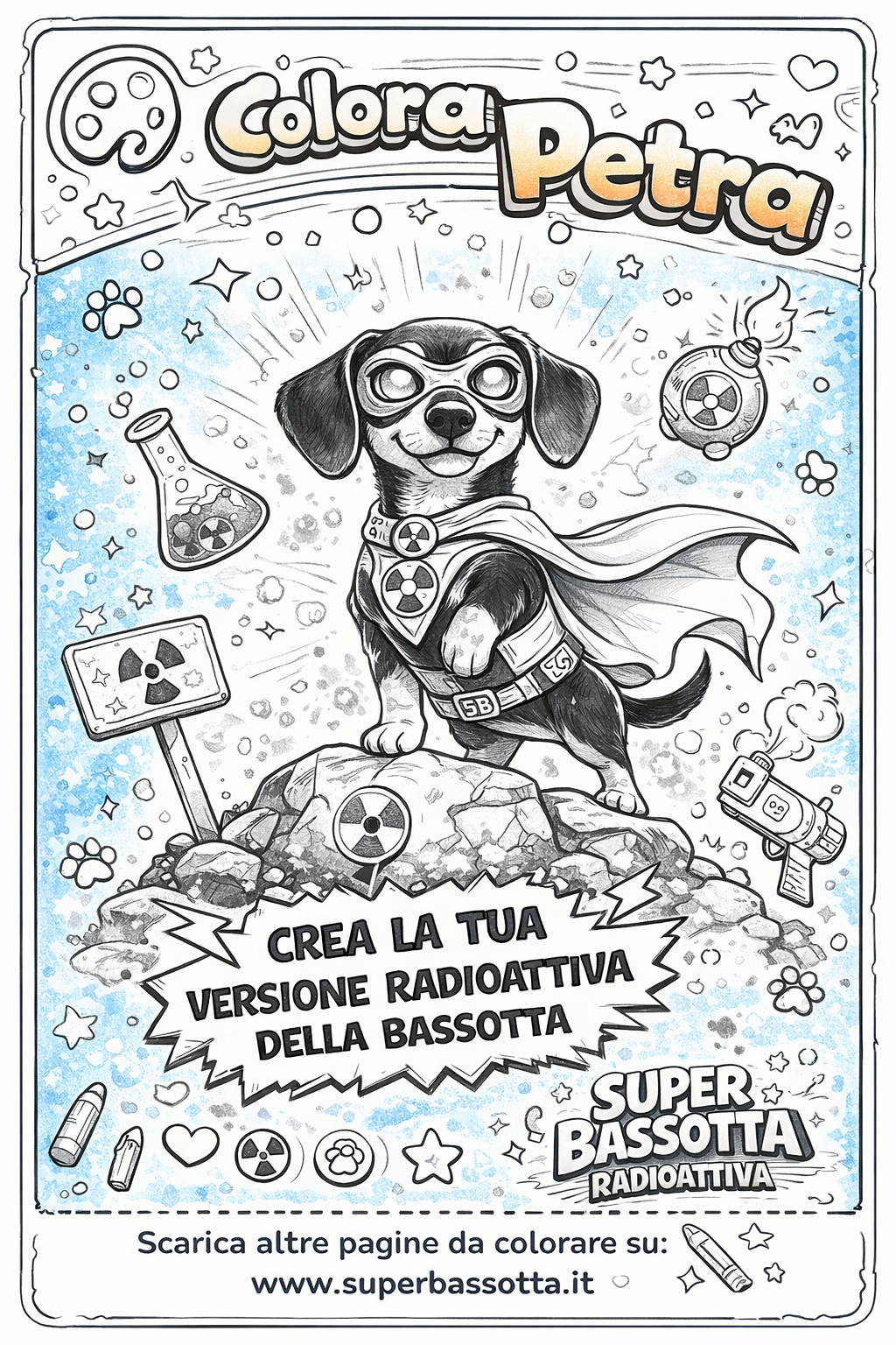 Pagina da colorare Colora Petra 1